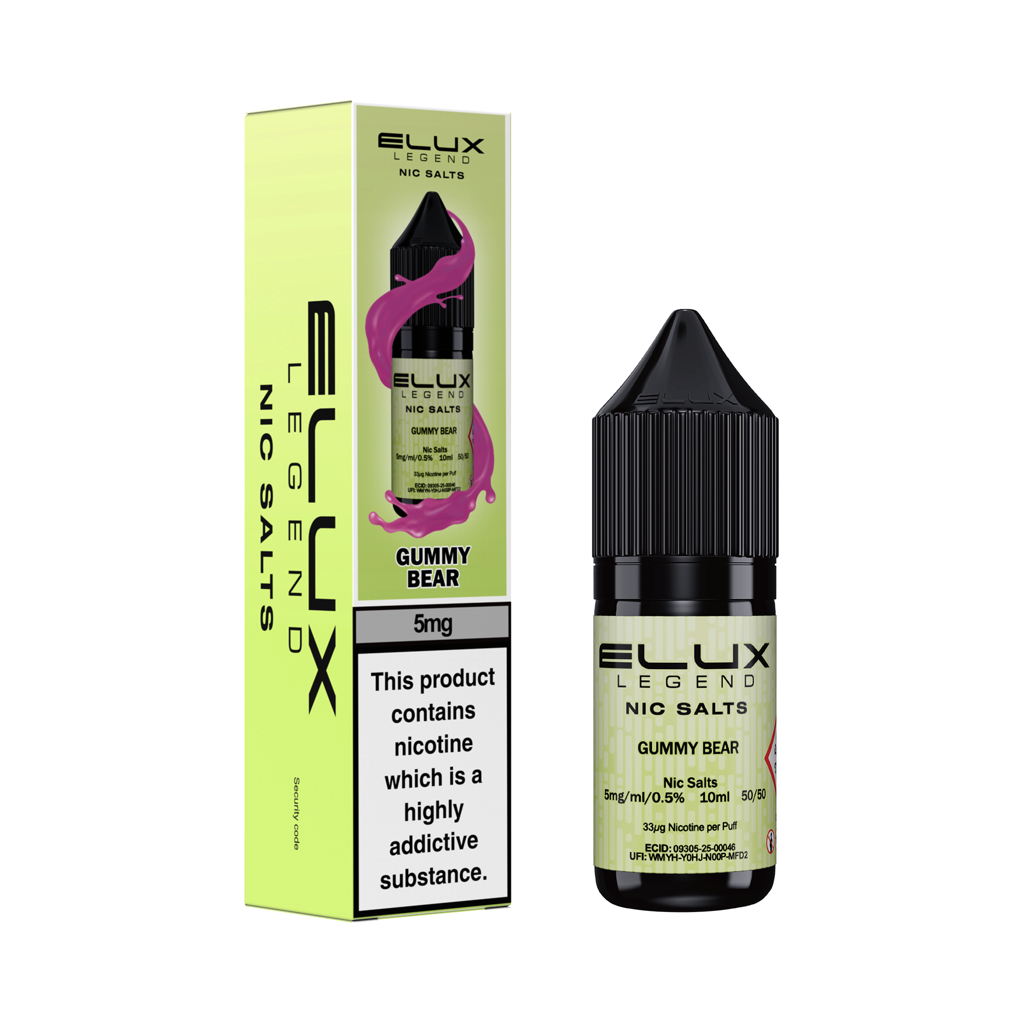 Elux Legend Nic Salts (5MG Only)