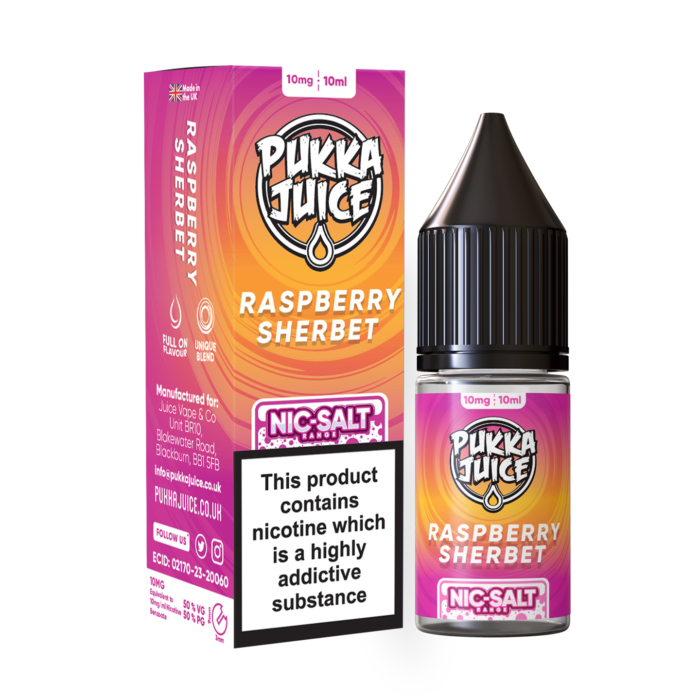 Raspberry Sherbet By Pukka Juice 10ml