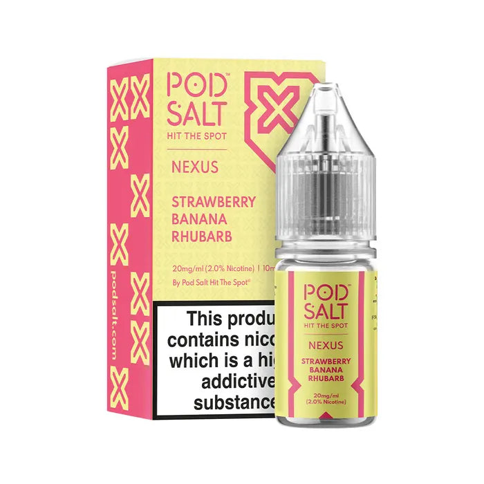 Strawberry Banana Rhubarb By Pod Salt 10ml