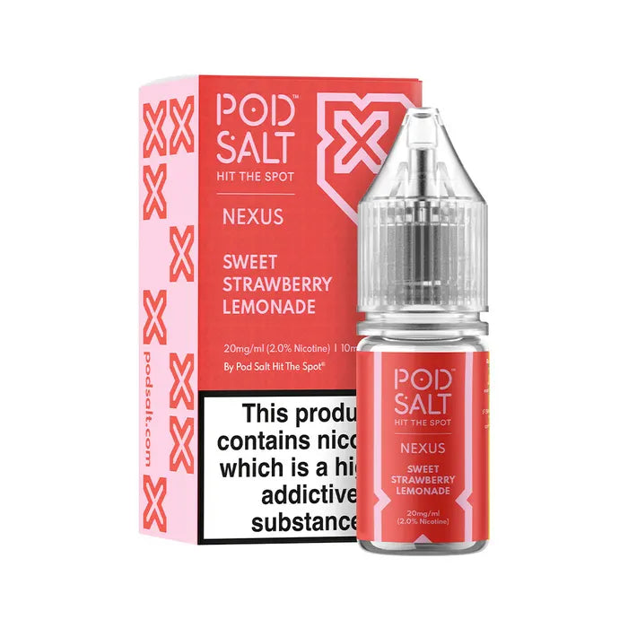 Sweet Strawberry Lemonade By Pod Salt 10ml