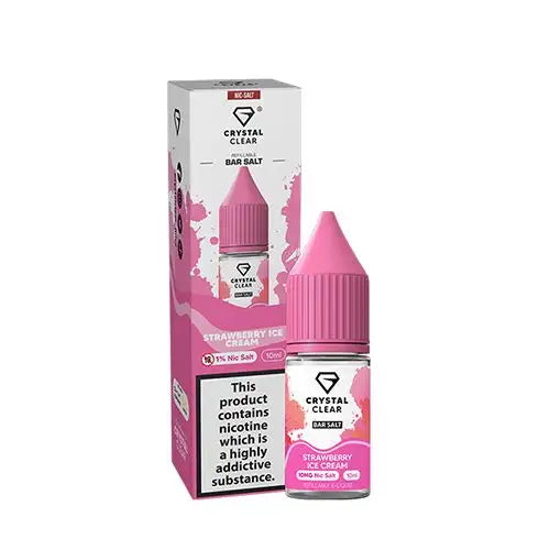 Strawberry Ice Cream Crystal Clear Nic Salt