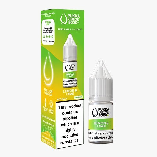 Lemon & Lime Pukka Juice 5000+ Nic Salt
