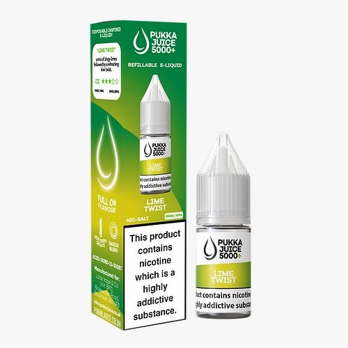 Lime Twist Pukka Juice 5000+ Nic Salt