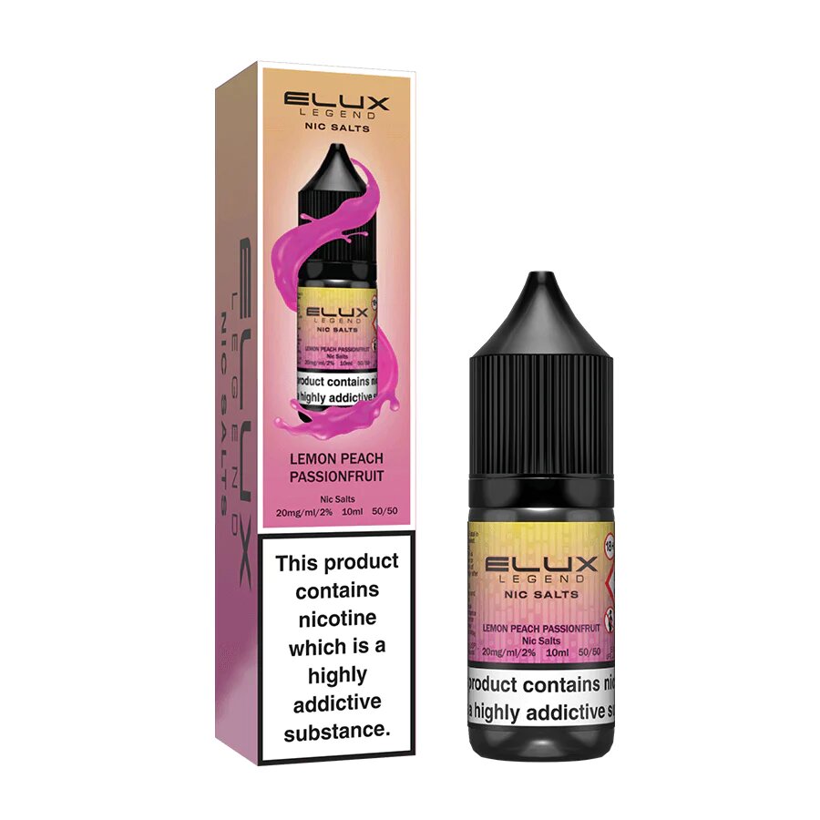 Lemon Peach Passionfruit Elux Legend Nic Salt