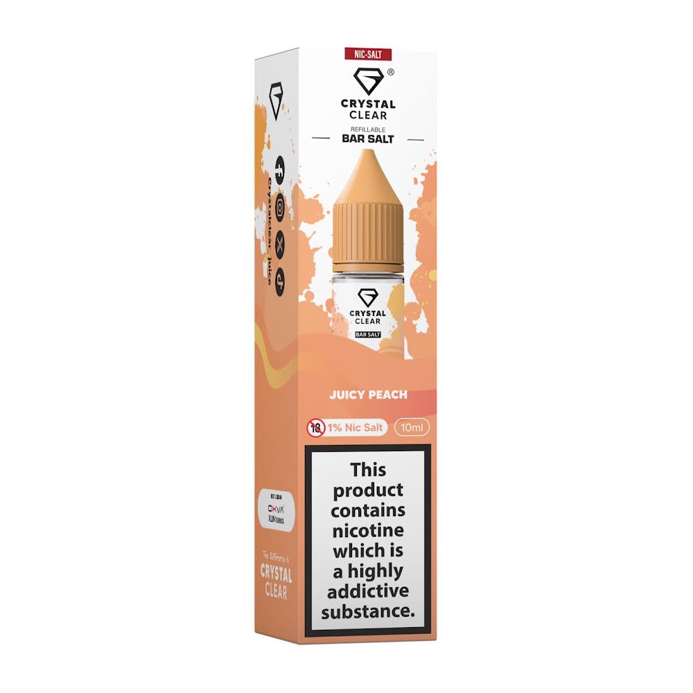 Juicy Peach Crystal Clear Nic Salt