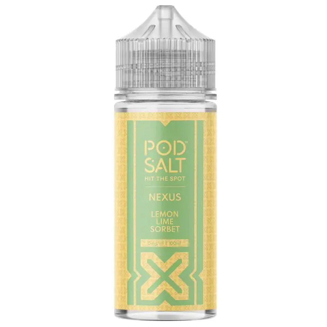 Lemon Lime Sorbet By Pod Salt 100ml Eliquid