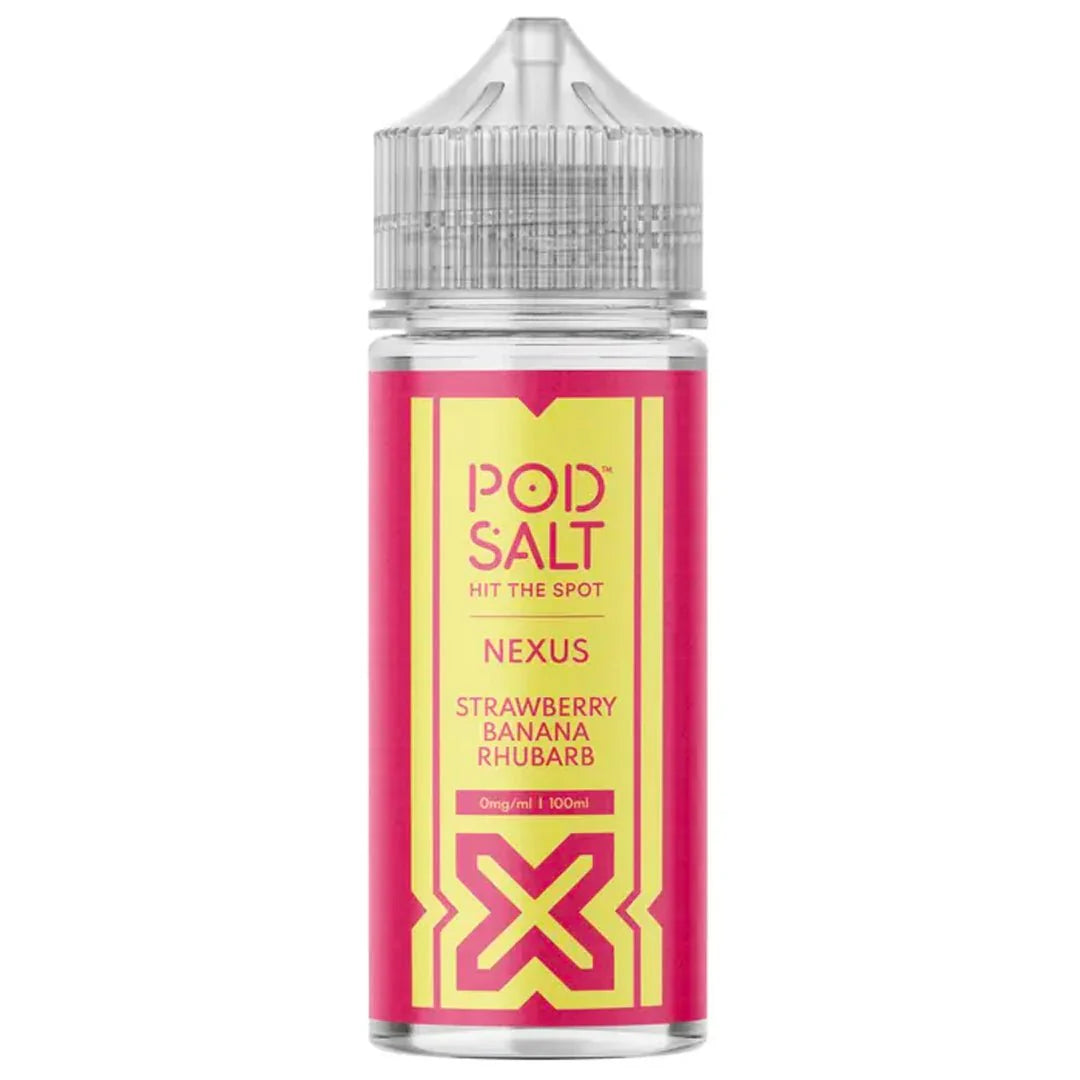 Strawberry Banana Rhubarb By Pod Salt 100ml Eliquid