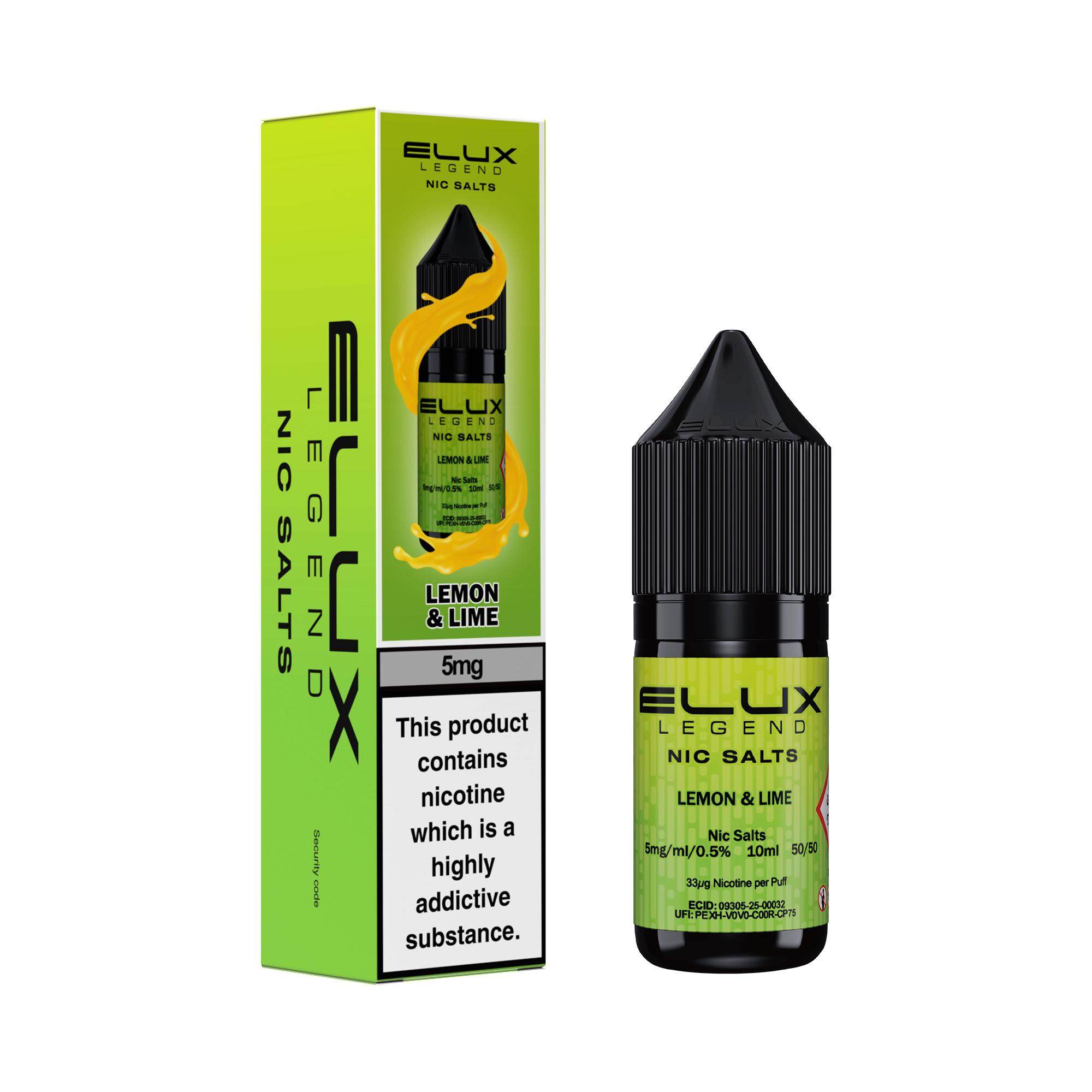 Elux Legend Nic Salts (5MG Only)