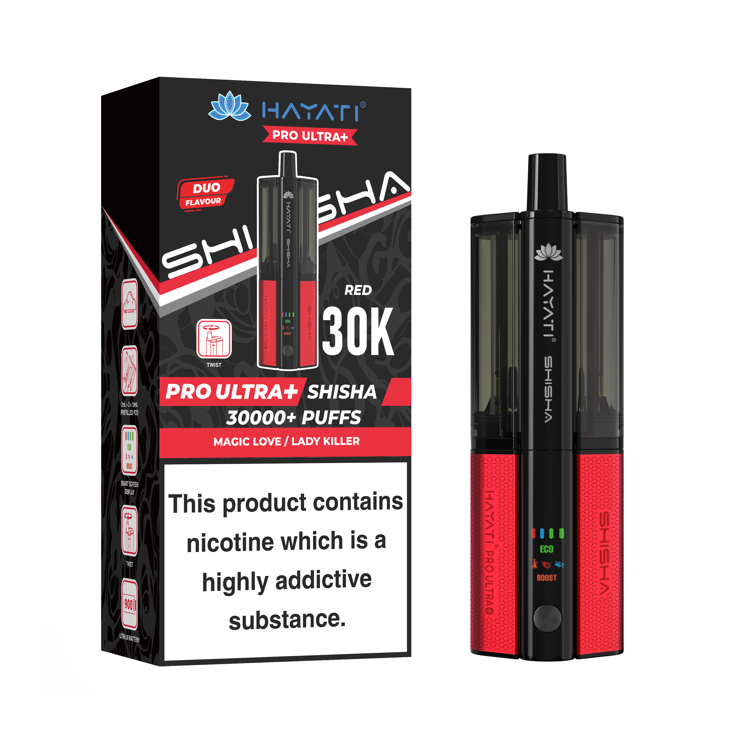 Hayati Pro Ultra + Shisha