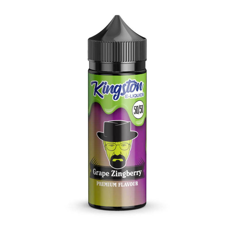 Kingston 50/50 – Grape Zingberry E Liquid 120ml Shortfill