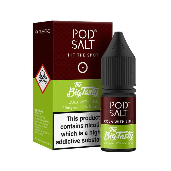 Cola With Lime 10ml Nic Salt By Pod Salt