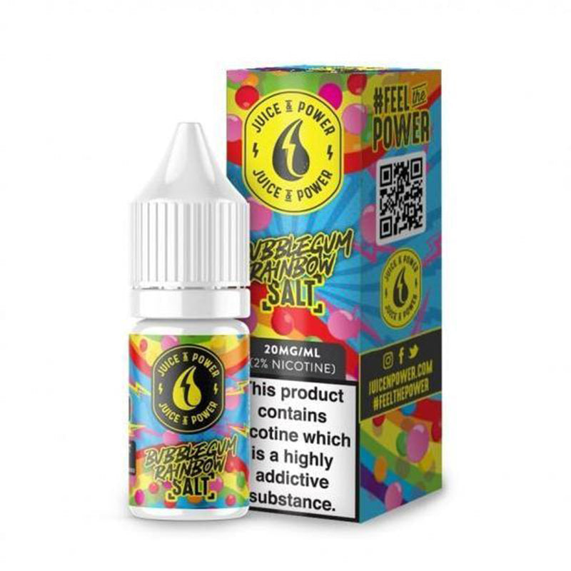 BUBBLEGUM RAINBOW NIC SALT E-LIQUID BY JUICE N’ POWER 10ml