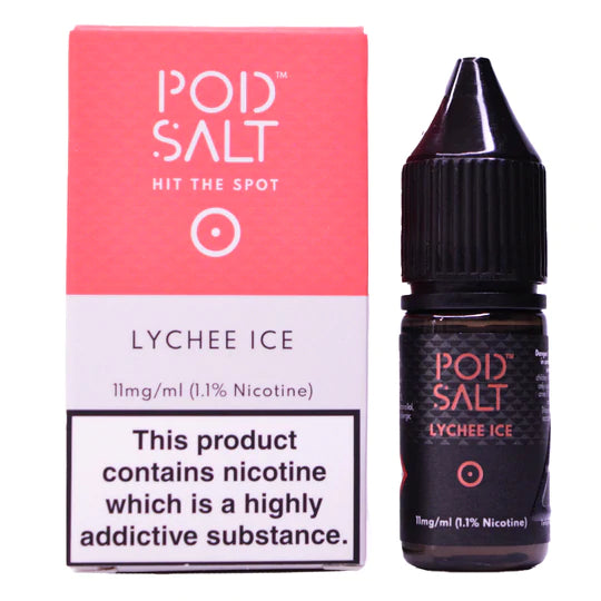 Lychee Ice 10ml Nic Salt By Pod Salt