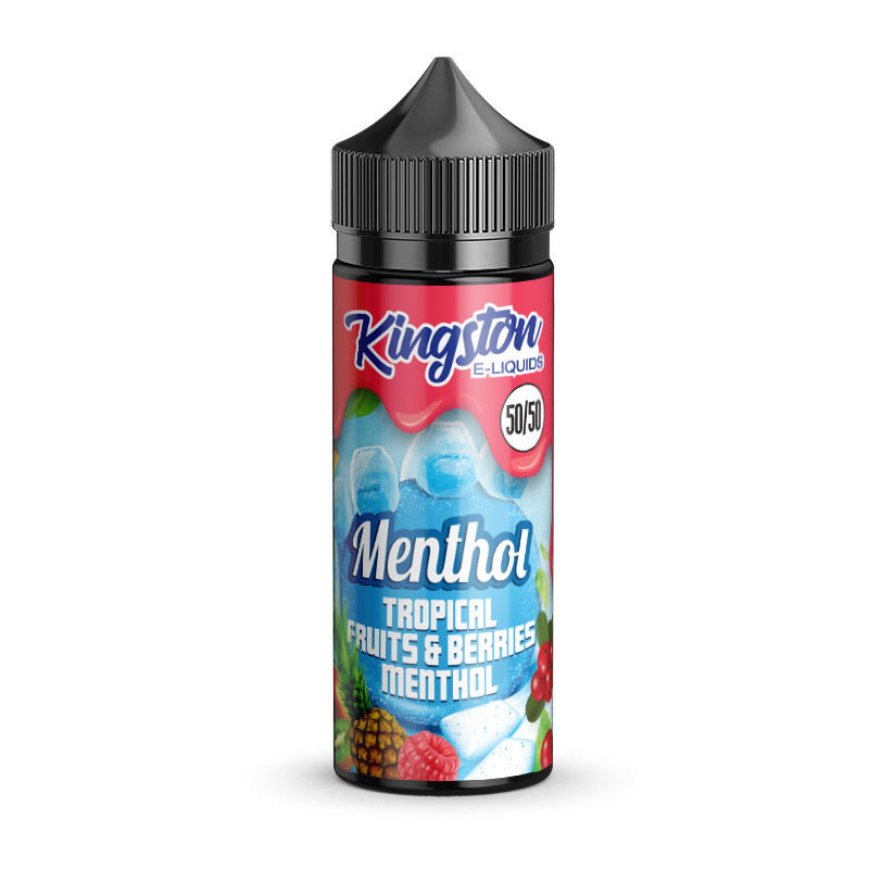 Kingston 50/50 – Tropical Fruits & Berries Menthol E Liquid 120ml Shortfill