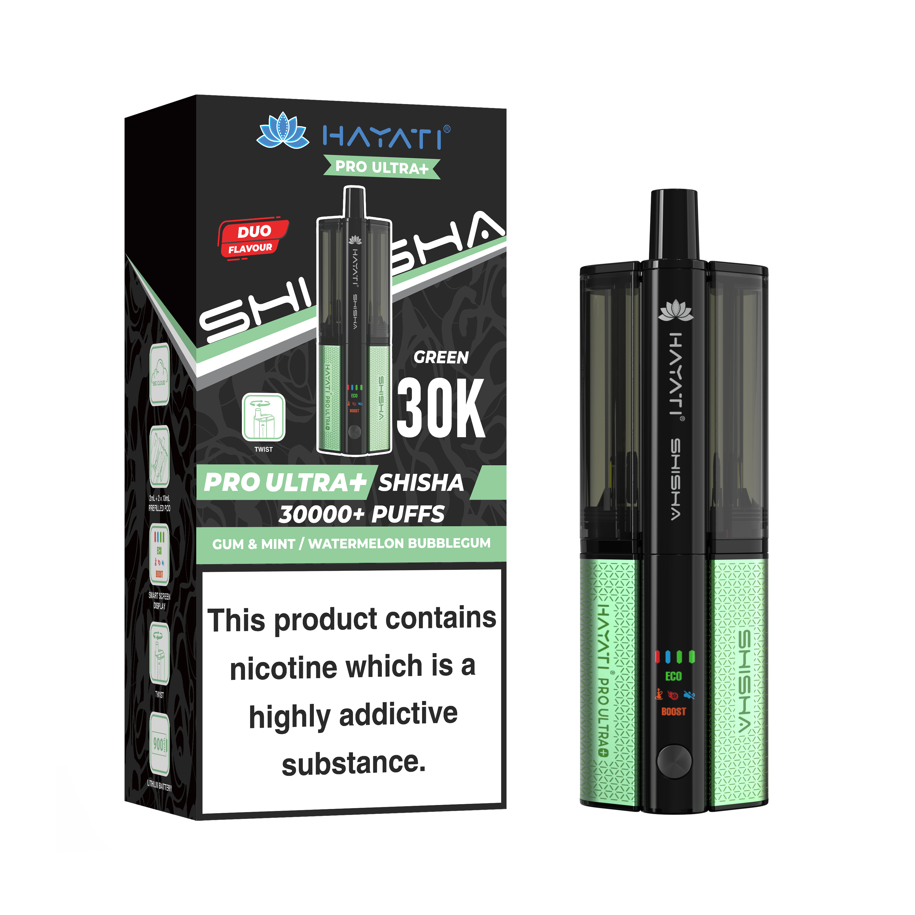 Hayati Pro Ultra + Shisha