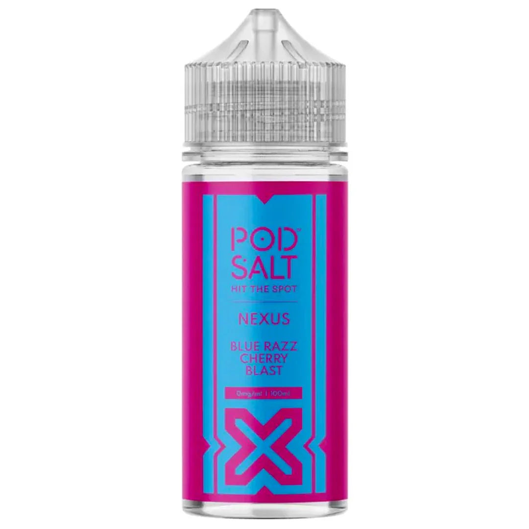 Blue Razz Cherry Blast By Pod Salt 100ml Eliquid