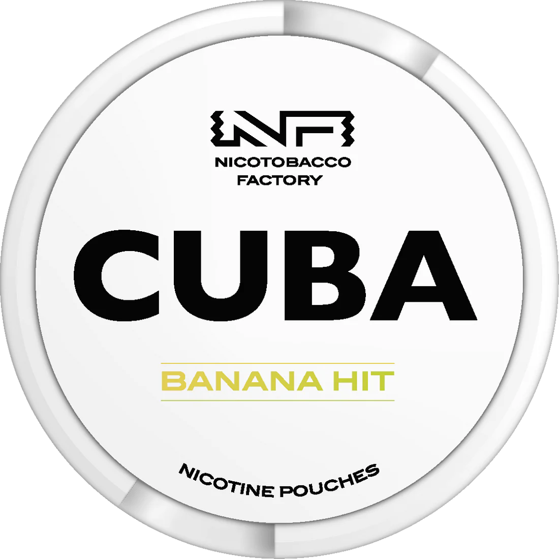 Banana Hit Nicotine Pouches By Cuba White