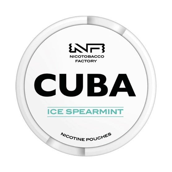 Ice Spearmint Nicotine Pouches By Cuba White