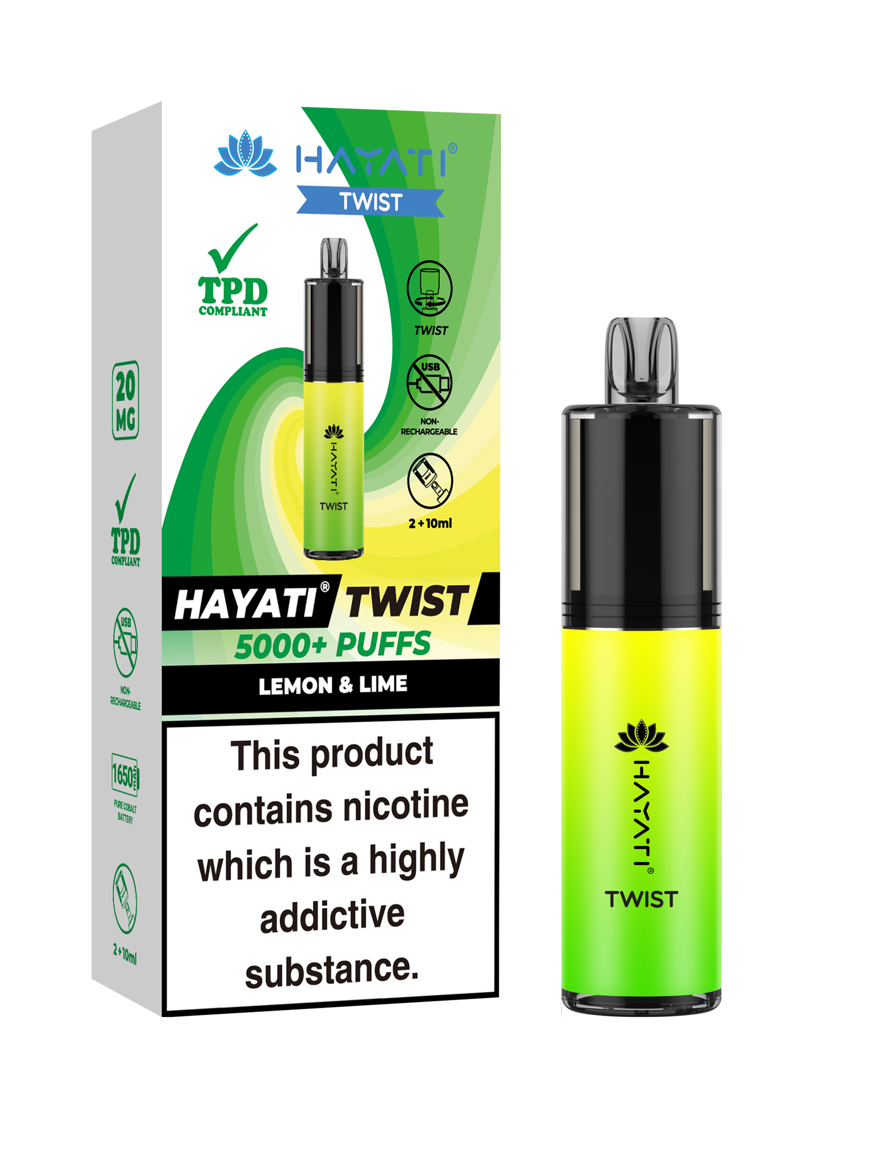 Hayati® Twist 5000+ Puffs