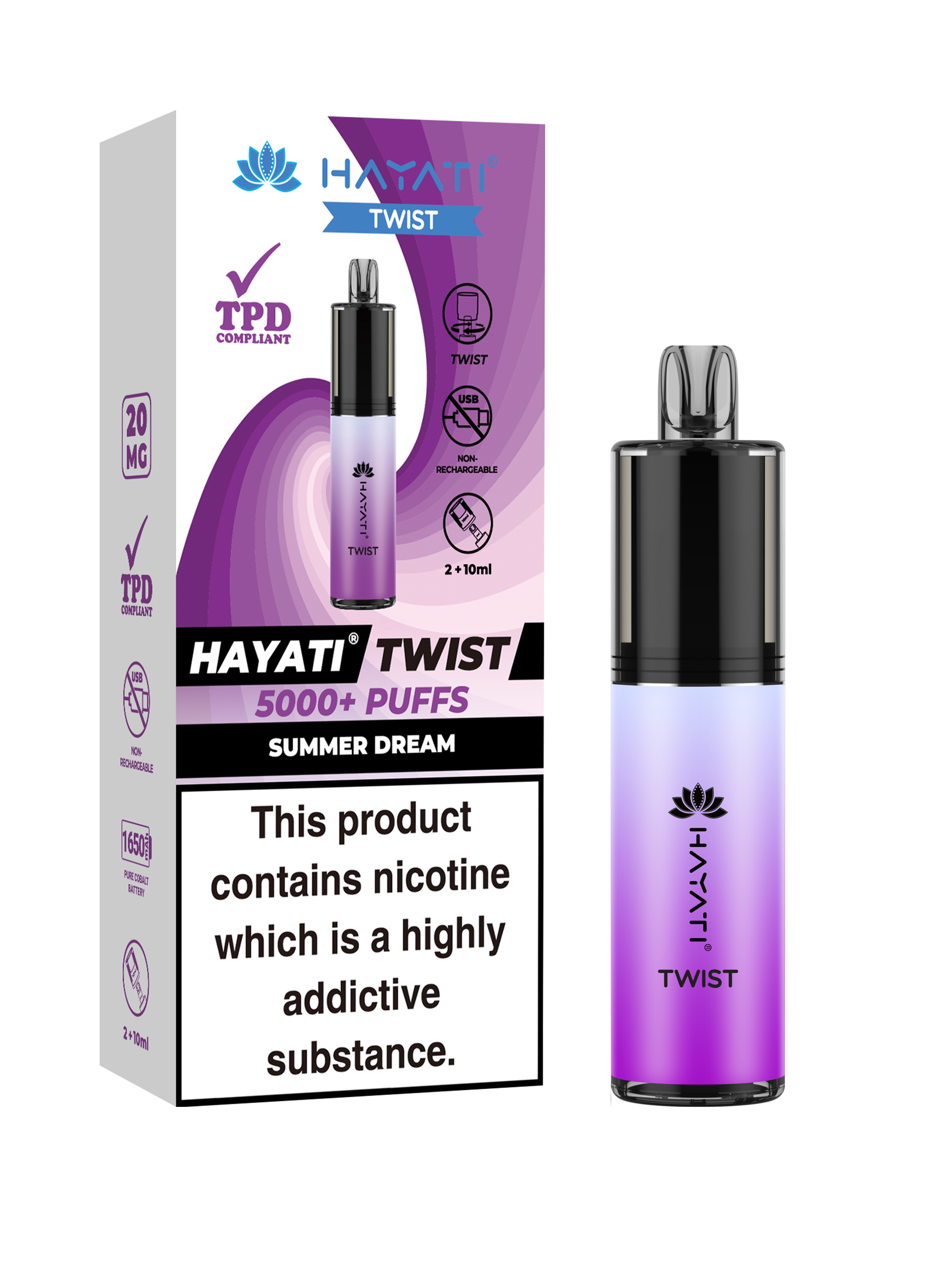 Hayati® Twist 5000+ Puffs