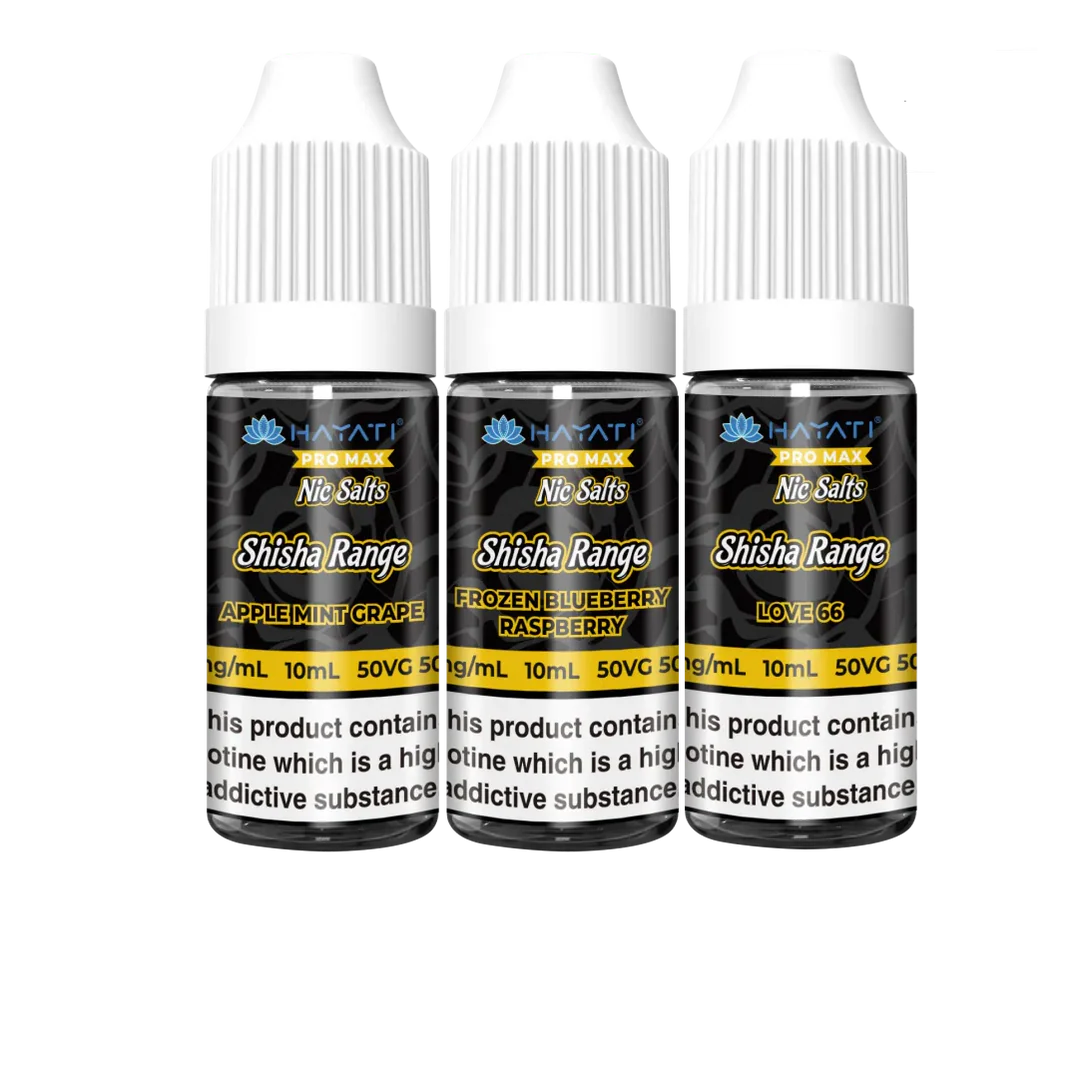 Hayati Pro Max Nic-Salts Shisha Range 10MG