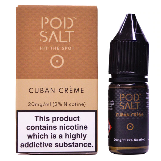 Cuban Creme 10ml Nic Salt By Pod Salt