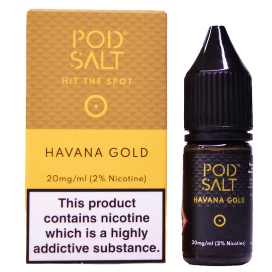 Havana Gold 10ml Nic Salt By Pod Salt