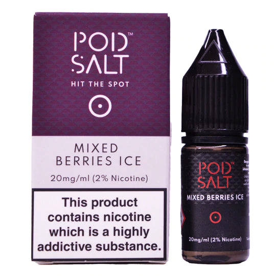 Mixed Berries Ice 10ml Nic Salt By Pod Salt