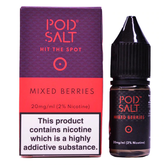 Mixed Berries 10ml Nic Salt By Pod Salt
