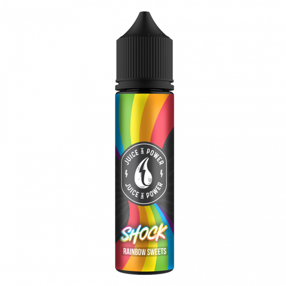 Juice N Power Shock Rainbow Sweets 50ml Shortfill E-Liquid