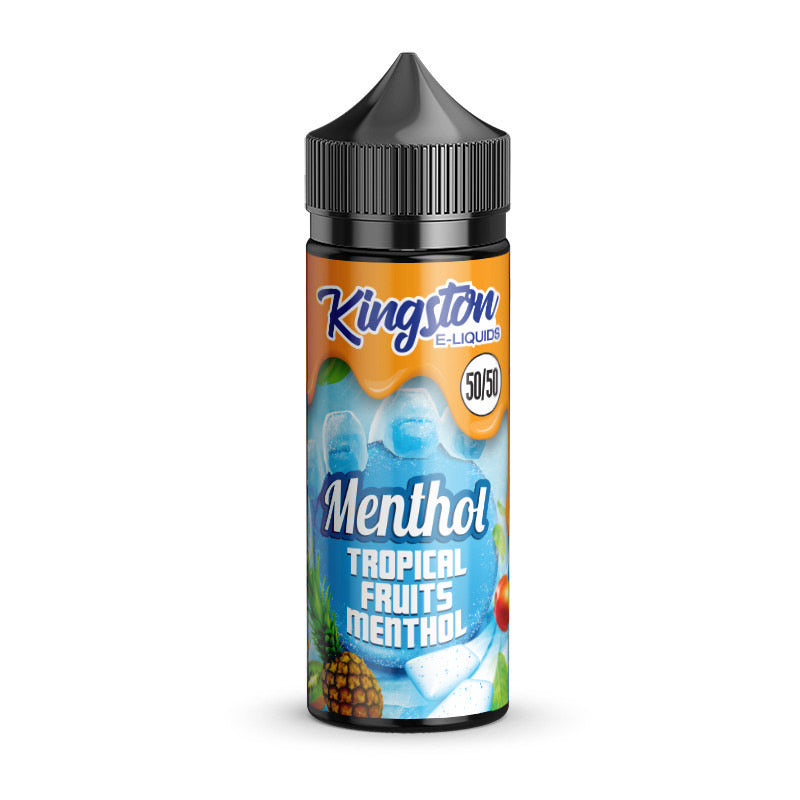 Kingston 50/50 – Tropical Fruits Menthol E Liquid 120ml Shortfill